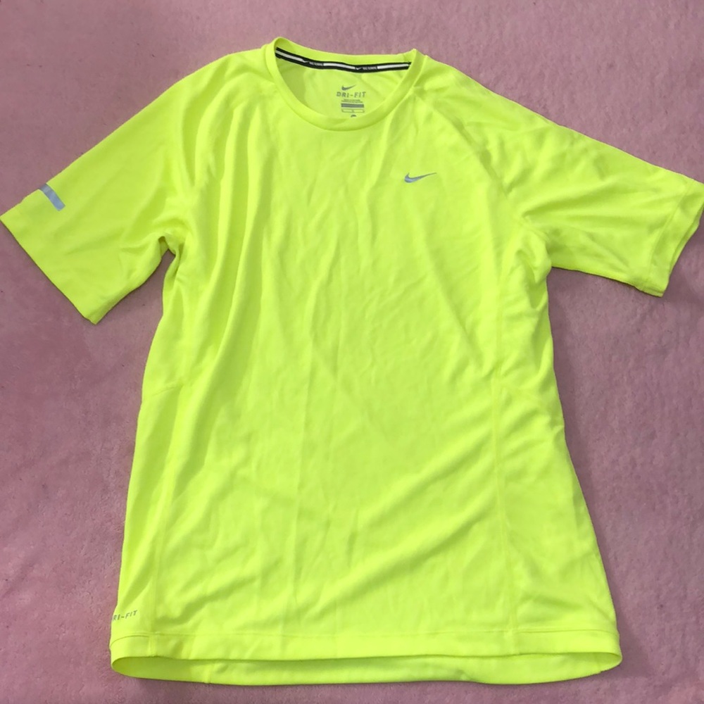 Nike Dri-Fit neon yellow shirt